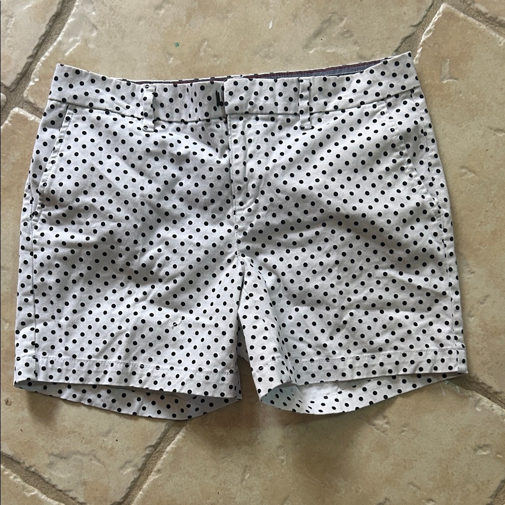 Tommy Hilfiger Black and White Polka Dot Shorts